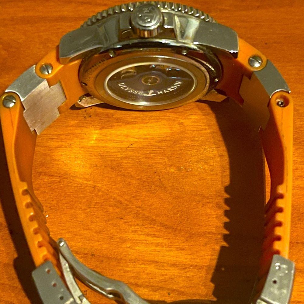 Sony Pictures Movie Ulysse Nardin Orange Dive Watch with Silver Clone - Picture 7 of 9